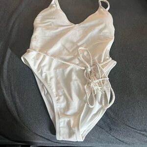 Shade & Shore White One-Piece Swimsuit